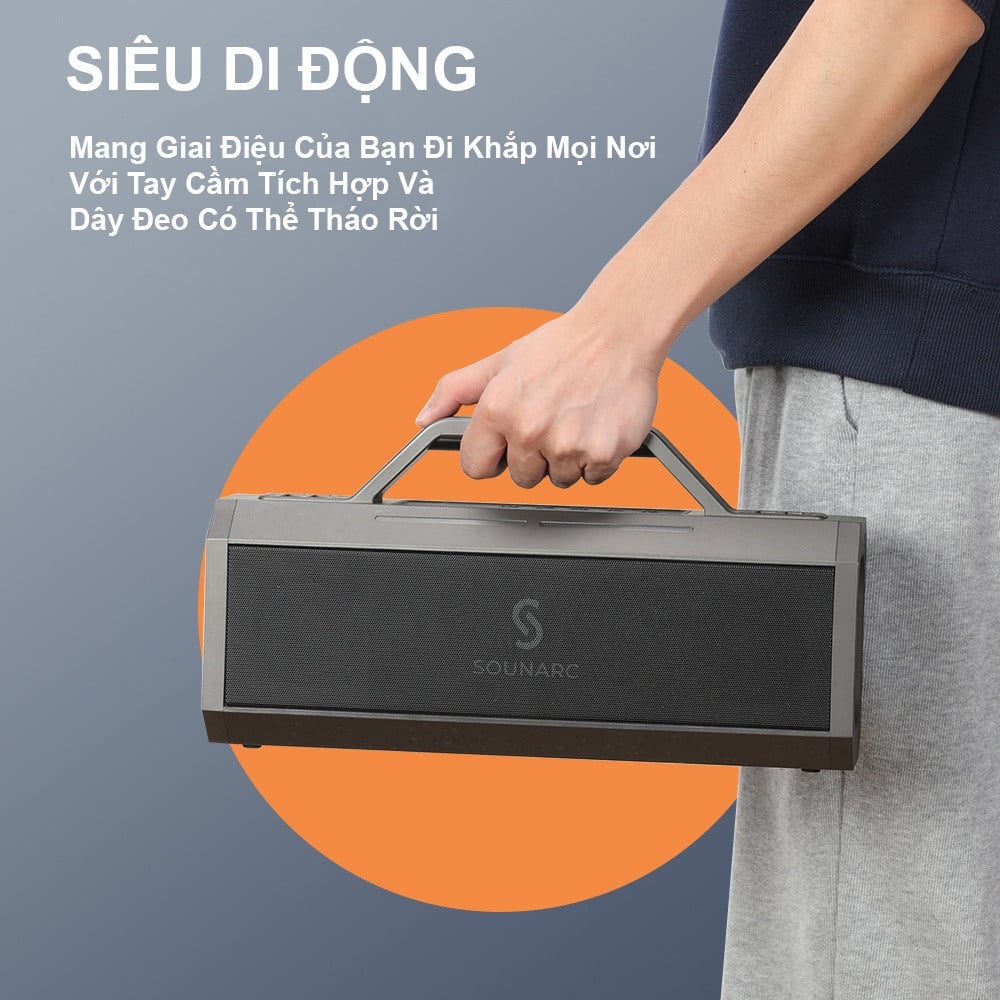 chube Loa SOUNARC K1 Karaoke Party Speaker kháng nước IPX6