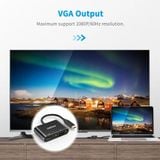  HUB chuyển Type C to HDMI & VGA CHOETECH M07BK/M17 2 in 1 Adapter cho Macbook/Laptop/iPad/Tablet/Smartphone (HUB-M07BK-V1, C to HDMI 4K@60Hz &VGA 1080 Full HD) 