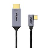  Cáp chuyển C to HDMI2.0 Choetech XCH-1804 xuất Video 4K@60Hz cho Laptop/Macbook/iPad/Tablet/Smartphone (XCH 1804, 1.8m, Type C to HDMI Male, Đầu gập chữ L) 