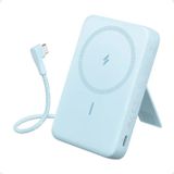  Pin Dự Phòng Từ Tính Kiêm Sạc Không Dây Qi Kèm Cáp Type-C ANKER Zolo A1685 10000mAh 30W (With Stand, Sạc Không Dây 7.5W) 
