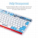  Combo Chuột + Bàn Phím Không Dây ROCK Doraemon Transpancy Set (2.4GHz + Bluetooth) 
