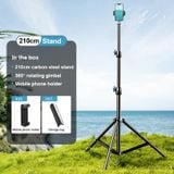  Tripod cho điện thoại RTAKO ZJ-ZB01/ZB03 Matte Finish Carbon Steel Tripod (55cm/2.1m) 