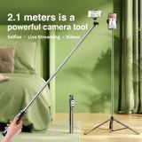  Tripod cho điện thoại RTAKO Q05/ZP220/ZP220-Pro Ultra-Wide Angle Selfie Stick (1.8m/2.1m, With Bluetooth Remote) 