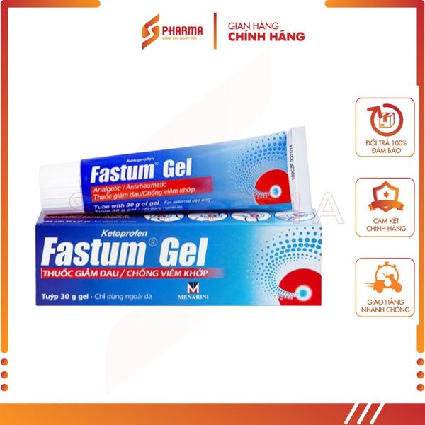  Gel Fastum – Giảm đau và kháng viêm cơ xương khớp – Menarini [Pháp] – Tuýp x 30g 