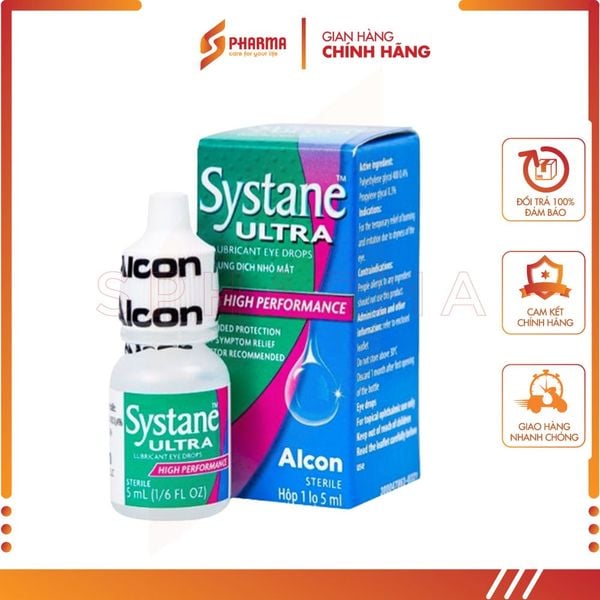  Systane Ultra 5ml – Dung dịch giảm rát và kích ứng do khô mắt – Alcon [Hoa Kỳ] – Chai x 5ml 
