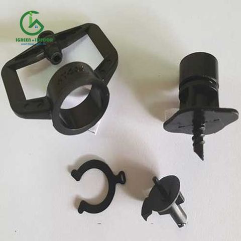  Béc tưới gốc bẻ gờ chỉnh bán kính 150 lít - AQ206HT đen 
