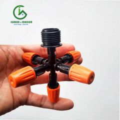 Béc tưới phun sương năm hướng màu cam - Percent