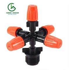 Béc tưới phun sương năm hướng màu cam - Percent