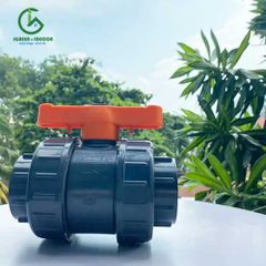 Van cầu rắc co 2 đầu trơn dán ống uPVC 60mm Ấn Độ