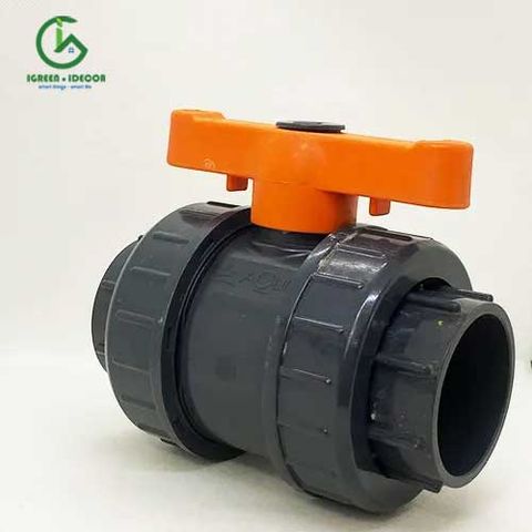  Van cầu rắc co 2 đầu trơn dán ống uPVC 60mm Ấn Độ 