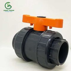 Van cầu rắc co 2 đầu trơn dán ống uPVC 60mm Ấn Độ