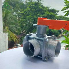 Van bi 3 ngã cao cấp dạng ren ngoài 60mm, 90mm - Ấn Độ
