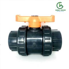 Van cầu rắc co hai đầu ren phi 76mm - Ấn Độ