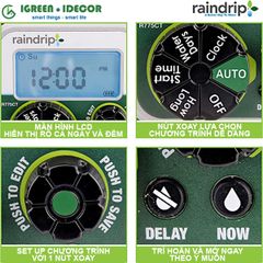 Bộ hẹn giờ tưới vườn tự động R775CTG Raindrip – Mỹ