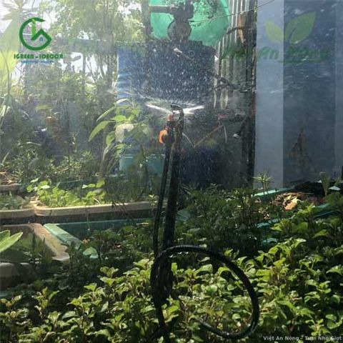  Béc tưới chỉnh van kèm cây cắm - dây dài 40cm 