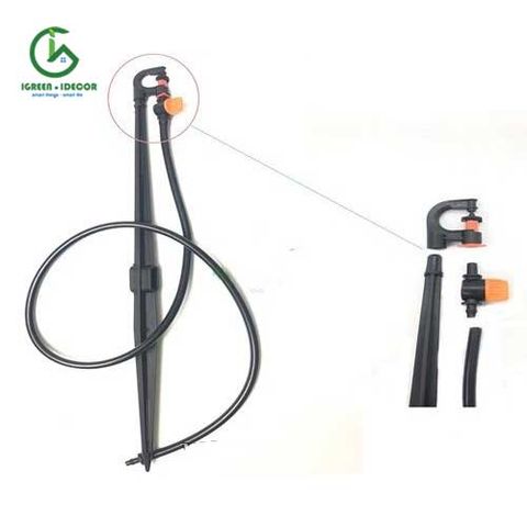  Béc tưới chỉnh van kèm cây cắm - dây dài 40cm 