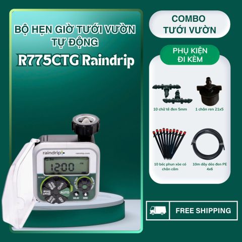  Bộ tưới sân vườn sân thượng ban công tự động Raindrip – Mỹ 