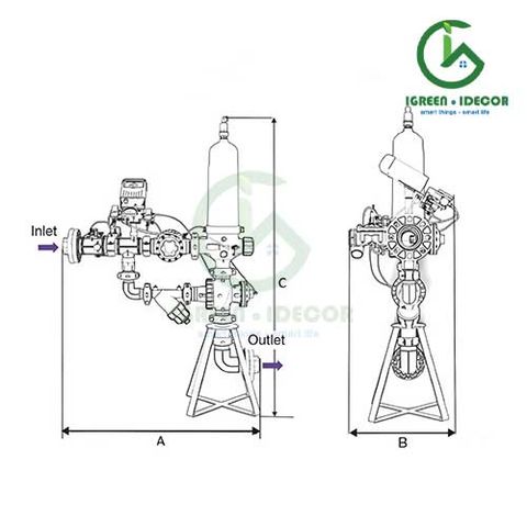  Bộ lọc đĩa tưới cây tự động 2”x1 AQ584-I(25) – Ấn Độ 