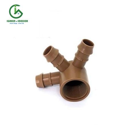  Chia ba nhánh ren trong 27 ra ống LDPE 17mm - Percent 