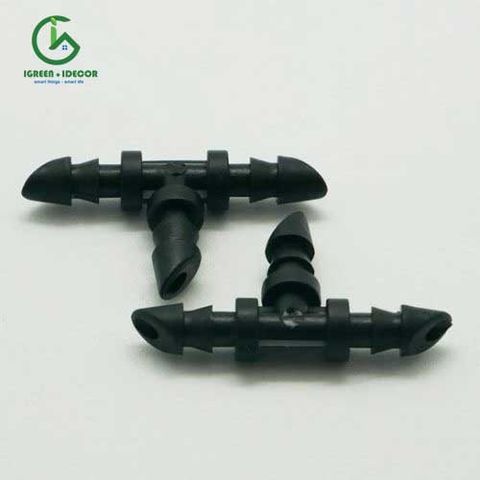  Chữ Tê đen gắn ống 5mm loại tốt - Percent 