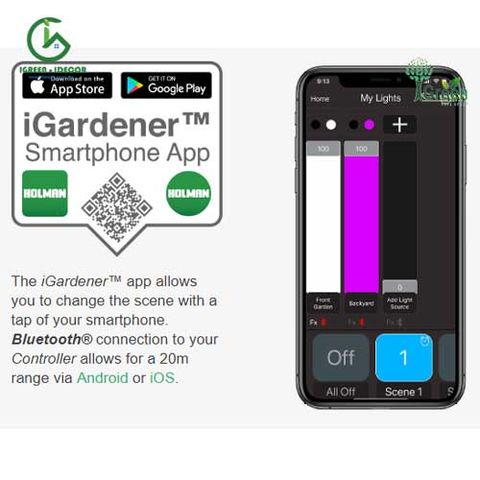 Đèn led sân vườn Path bluetooth nhiều màu 250mm – Úc