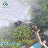  Súng tưới cà phê Rocket K80 bán kính 53m bích 60mm 