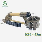  Súng tưới cà phê Rocket K80 bán kính 53m bích 60mm 