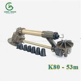  Súng tưới cà phê Rocket K80 bán kính 53m bích 60mm 
