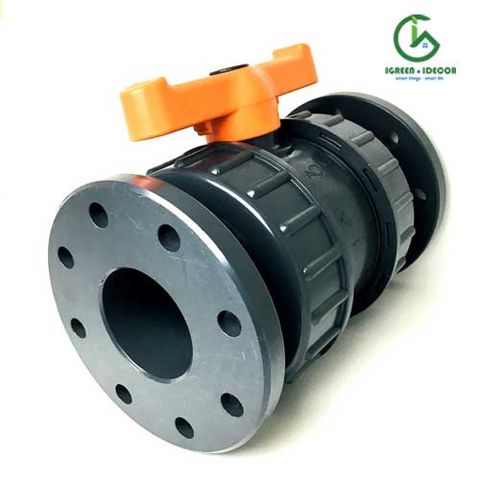 Van cầu rắc co hai đầu mặt bích phi 90mm - Ấn Độ