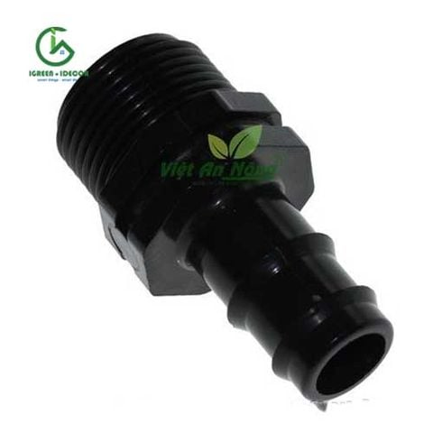  Nối giảm ren ngoài 27mm xuống ống ldpe 20mm 