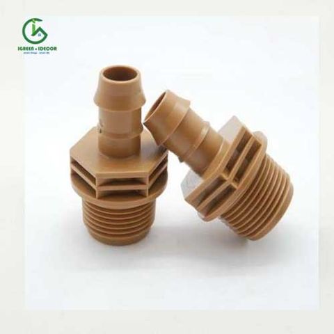  Nối giảm ren ngoài 27 xuống 17mm cao cấp dùng cho hệ thống tưới – Percent 