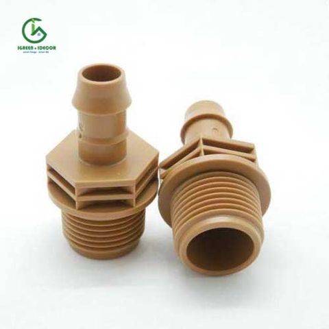  Nối giảm ren ngoài 27 xuống 17mm cao cấp dùng cho hệ thống tưới – Percent 