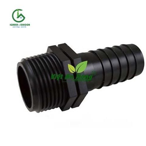  Nối giảm ren ngoài 27mm xuống ống ldpe 20mm 