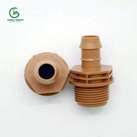  Nối giảm ren ngoài 27 xuống 17mm cao cấp dùng cho hệ thống tưới – Percent 