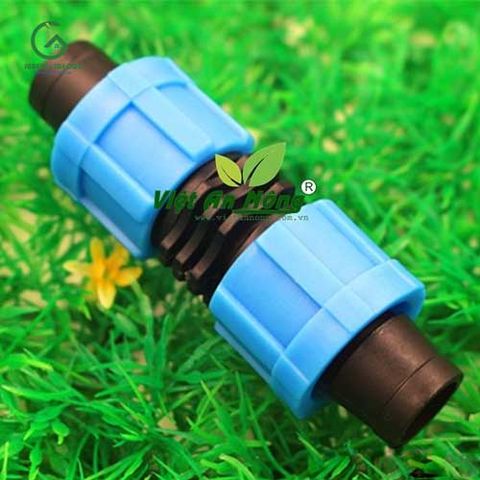  Nối thẳng ren vặn dây nhỏ giọt 16mm dẹp 