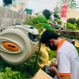  Ống cuộn tưới vườn thu dây tự động 30m Holman - Úc 