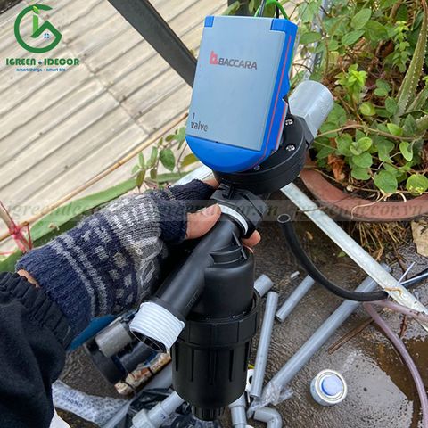  Bộ điều khiển tưới cây tích hợp van điện phi 34mm Israel 