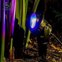 Đèn led sân vườn Spotlight bluetooth nhiều màu cao 43mm – Úc