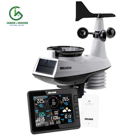  Thiết bị dự báo thời tiết Wifi năng lượng mặt trời WS5090W- Holman- Úc 