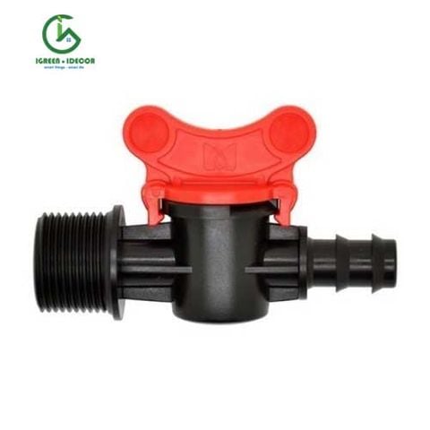  Van khóa 20 cho ống LDPE ren ngoài 21mm 