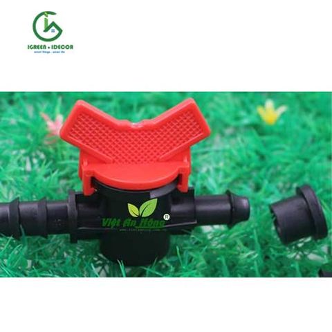  Van khởi thủy ống LDPE 16mm có roan cao su 