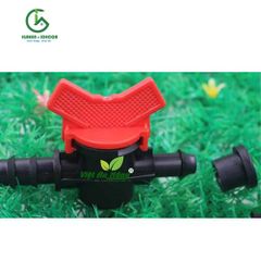 Van khởi thủy ống LDPE 16mm có roan cao su - Percent - Việt An Nông