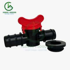 Van khởi thủy ống LDPE 25mm có roan cao su – Percent - Việt An Nông