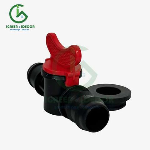  Van khởi thủy ống LDPE 25mm có roan cao su – Percent - Việt An Nông 