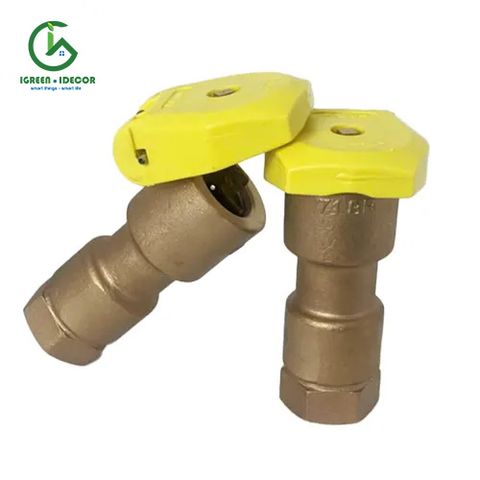  Van lấy nước tháo lắp nhanh 34mm bằng đồng AQ71BRI – Ấn Độ 