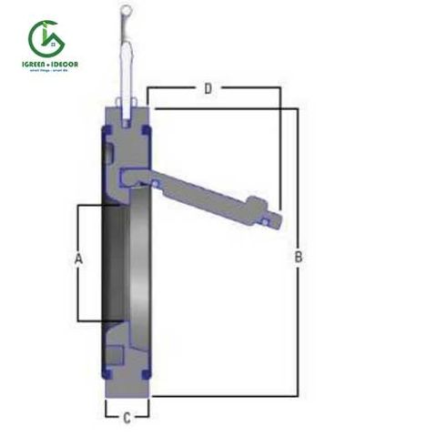  Van một chiều lá lật nhựa dạng treo 90mm 3″ AQ298I – Ấn Độ 