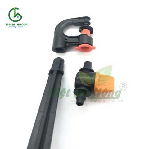  Béc tưới chỉnh van kèm cây cắm - dây dài 40cm 