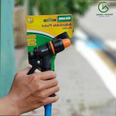 Vòi xịt tưới cây kiểu súng có điều chỉnh độ phun