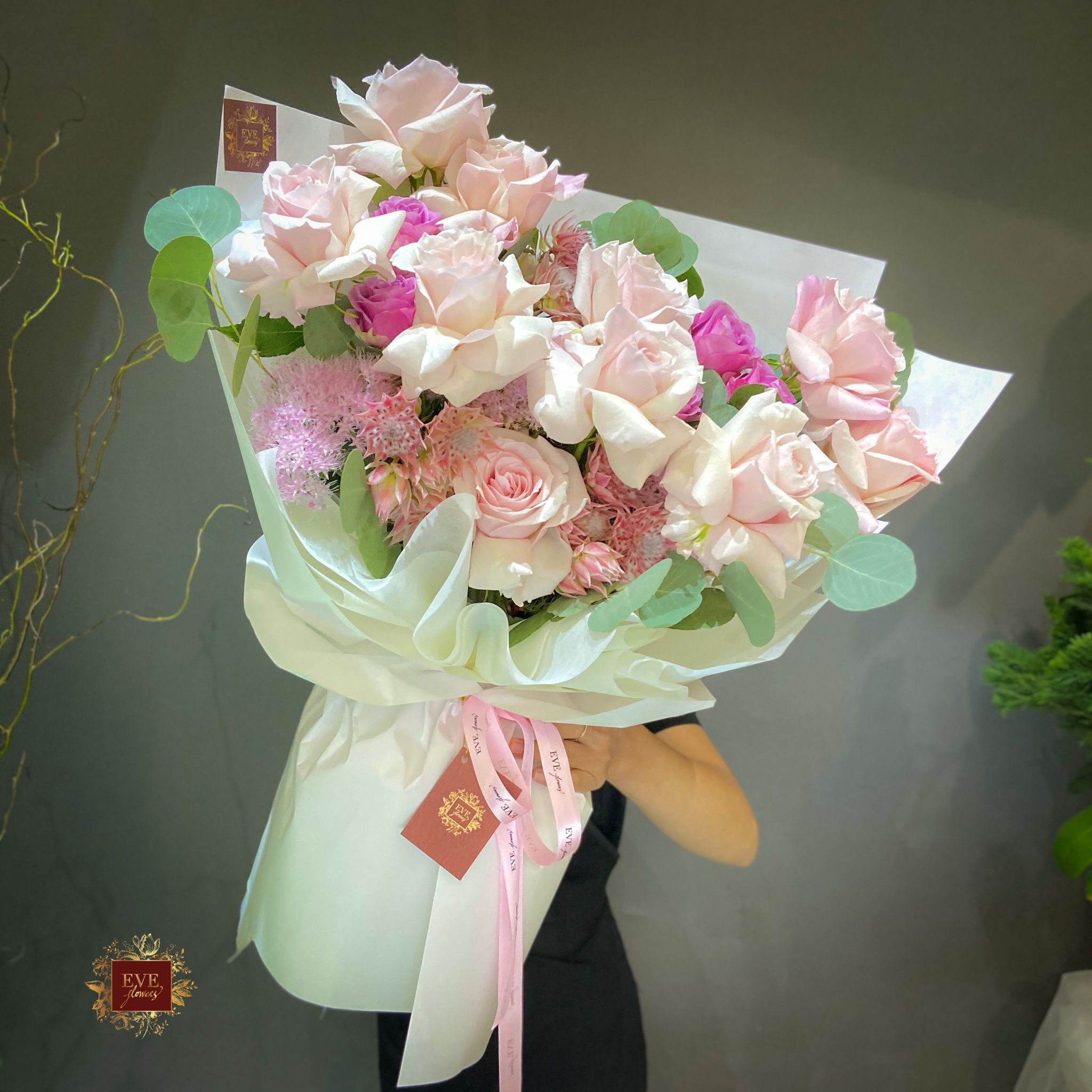  Bó hoa Hồng - Roses bouquet 