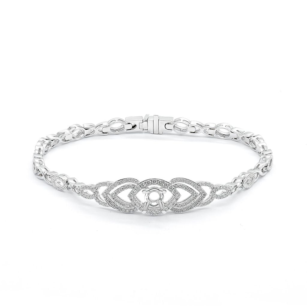 Ổ lắc tay nữ vàng trắng 18K DOJI AFBA000006D2KK1 